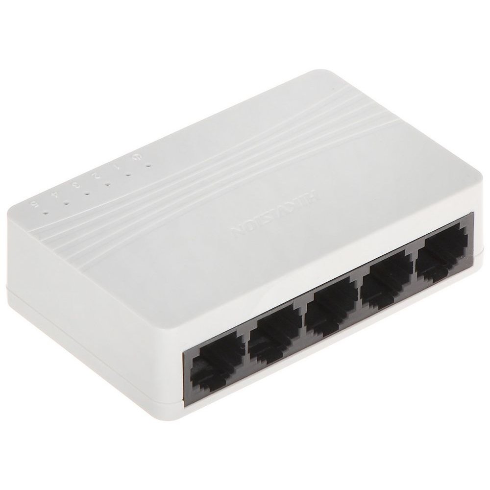 Switch Hikvision DS-3E0105D-E, 5 porturi 10/100 Mbps