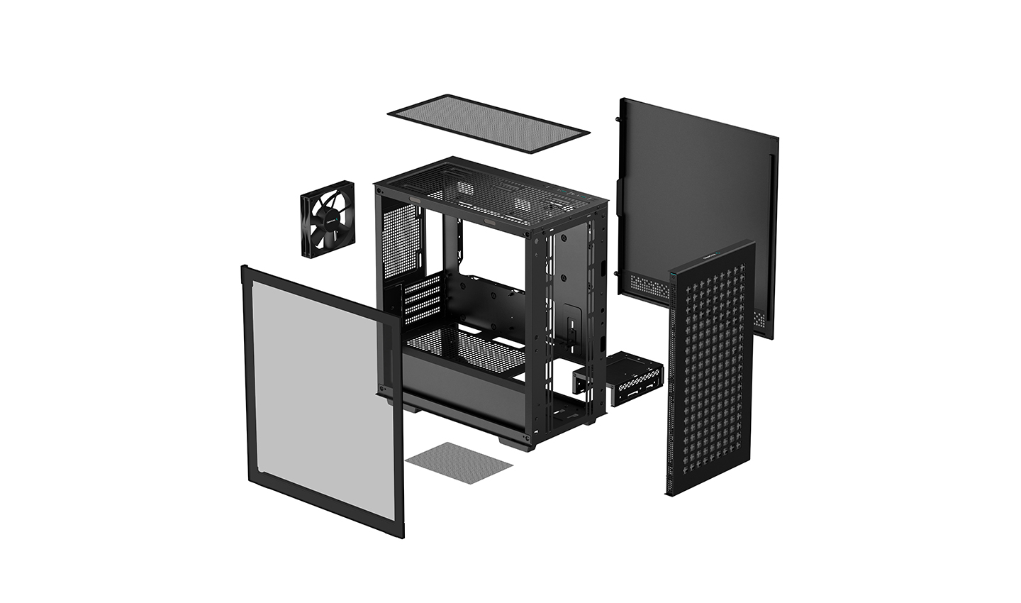 Carcasă Deepcool CH370 Micro ATX cu Sticlă Templată - imagine 8