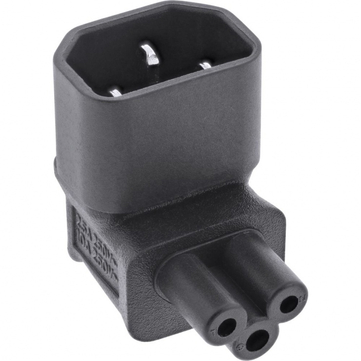Adaptor IEC C14 la C5 90° InLine