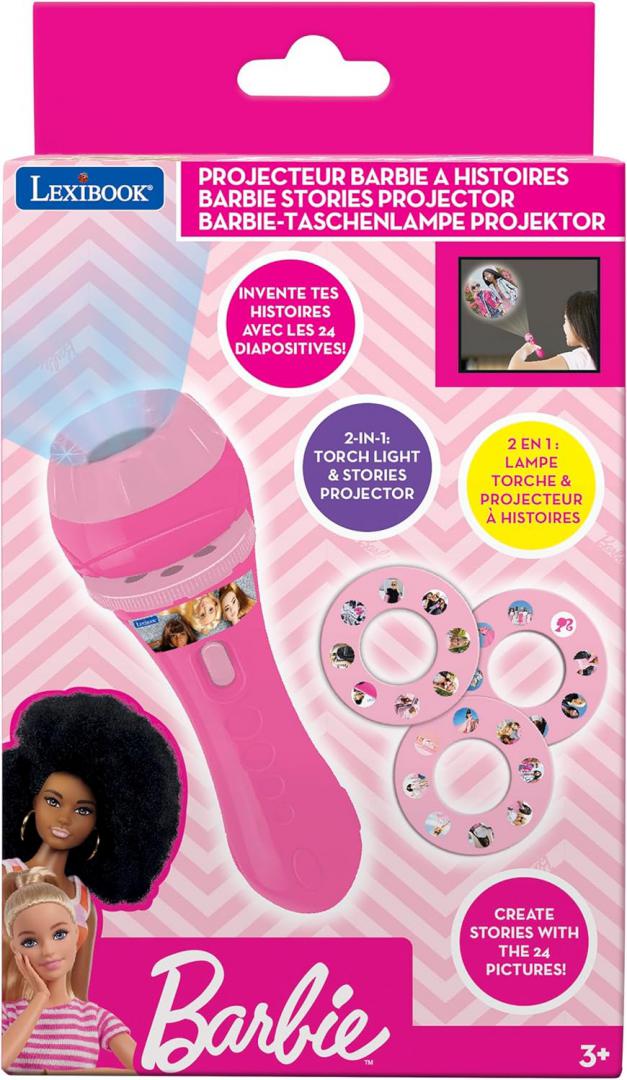 Lanternă Proiector Barbie Lexibook - Povești Magice la Culcare