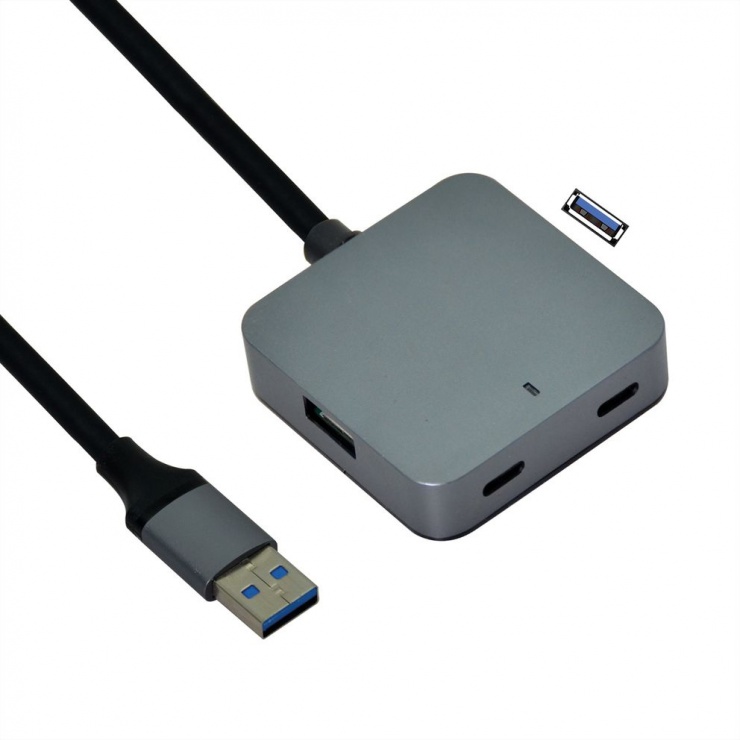 Hub USB 3.2 Value 4 porturi + Cablu 5m
