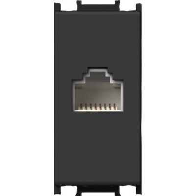 Priza CAT6a TEM RJ45 Negru, 1M