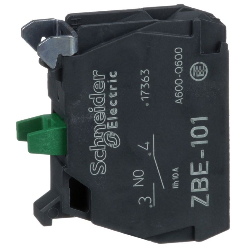 Bloc de contacte Schneider ZBE101, 1NO, diametru 22 mm