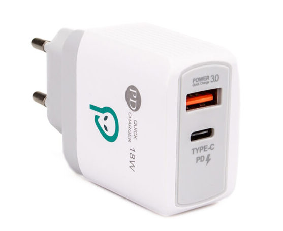 Incarcator Dual Spacer USB-C PD si Quick Charge