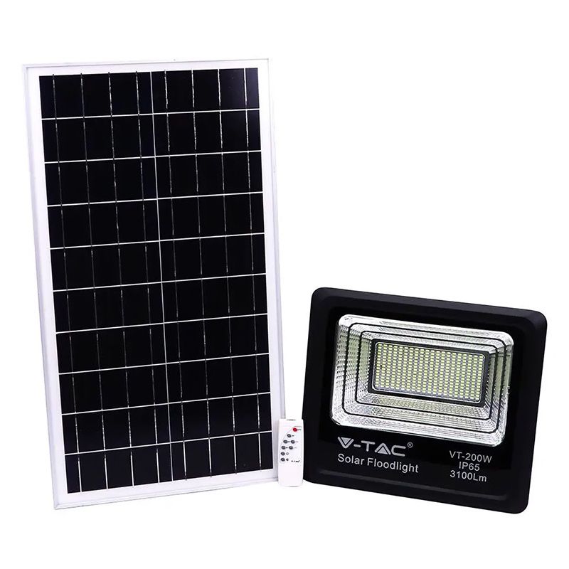 Proiector Solar V-Tac 40W - Iluminat Extern Autonom