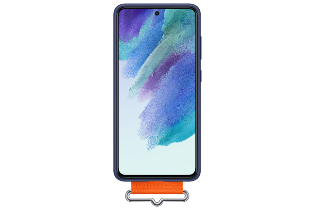 Husă Samsung Galaxy S21 FE Silicone cu curea Navy - imagine 6