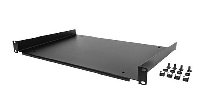 Tavă Rack 19 inch Fixă 1U Atu Tech, Încărcare 15 kg, Negru