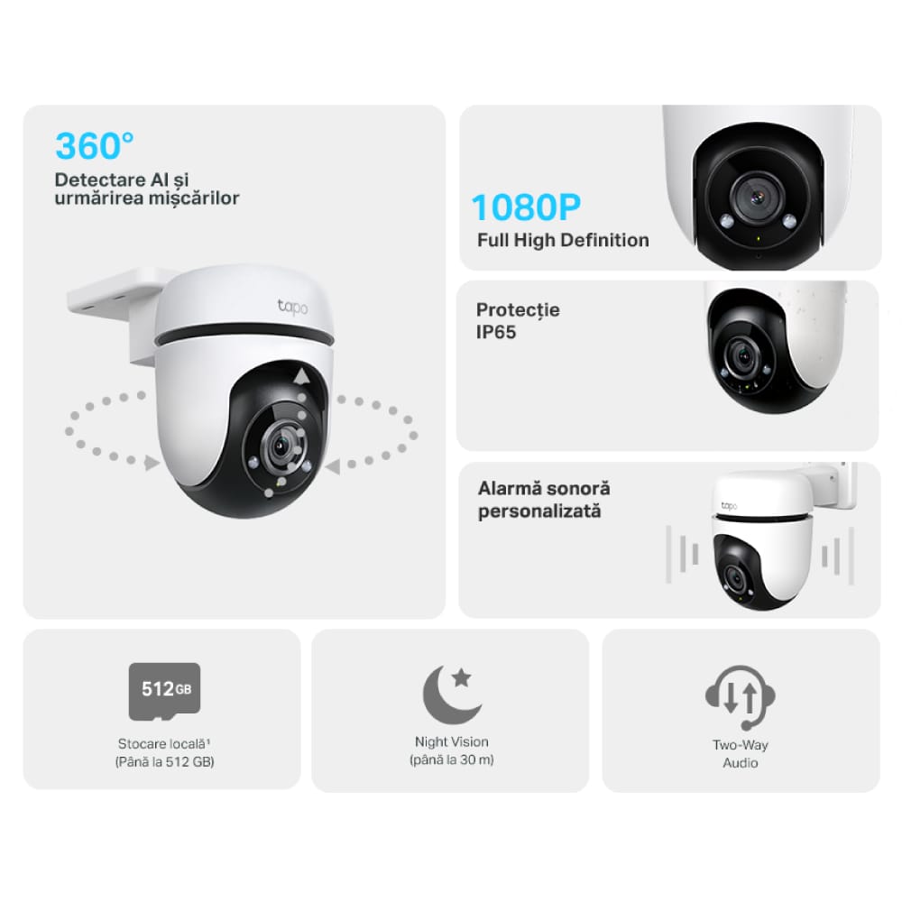 Tapo C500 Camera Exterior IP65, Full HD 1080p - imagine 10