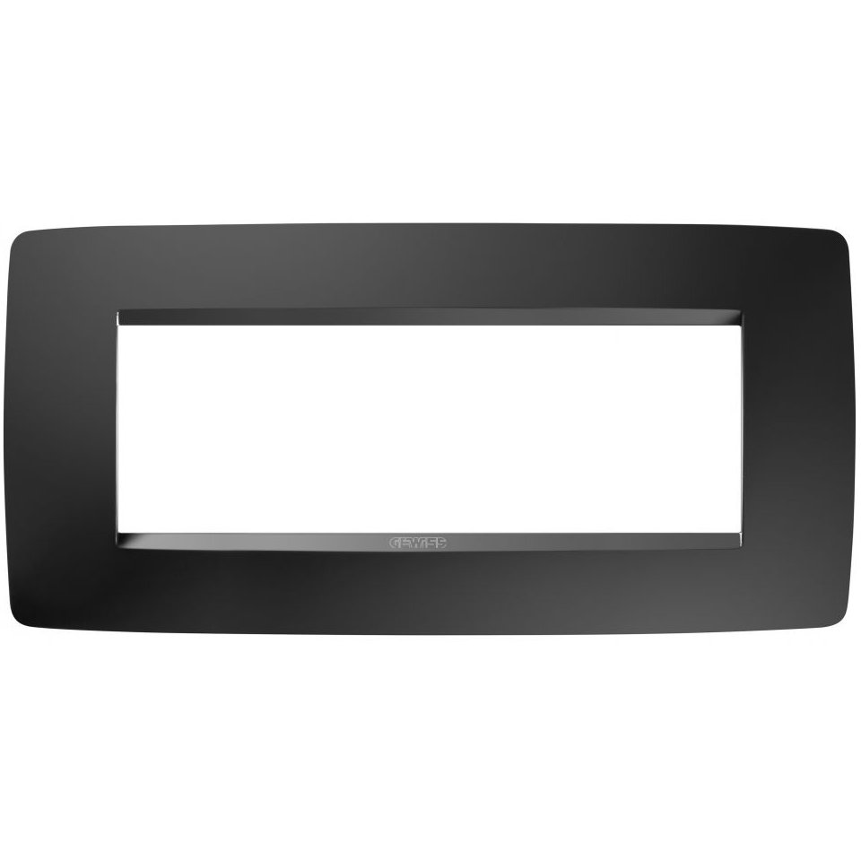Rama 6 module Gewiss Chorus One, negru satin