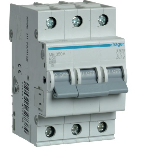 Siguranță Hager 3P 63A 6kA Curba B