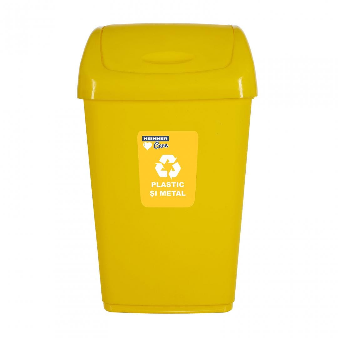 Coș Gunoi HEINNER HR-AL-35G 35L Galben - imagine 2