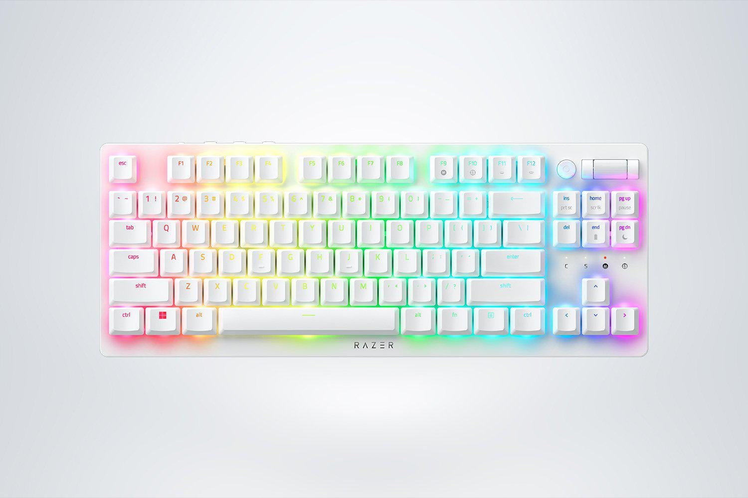 Tastatura Wireless Razer DeathStalker V2 Pro TKL White - imagine 2