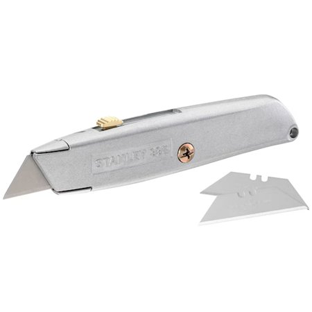 Cutter Stanley 99E Metal cu Lamă Retractabilă + 3 Lame