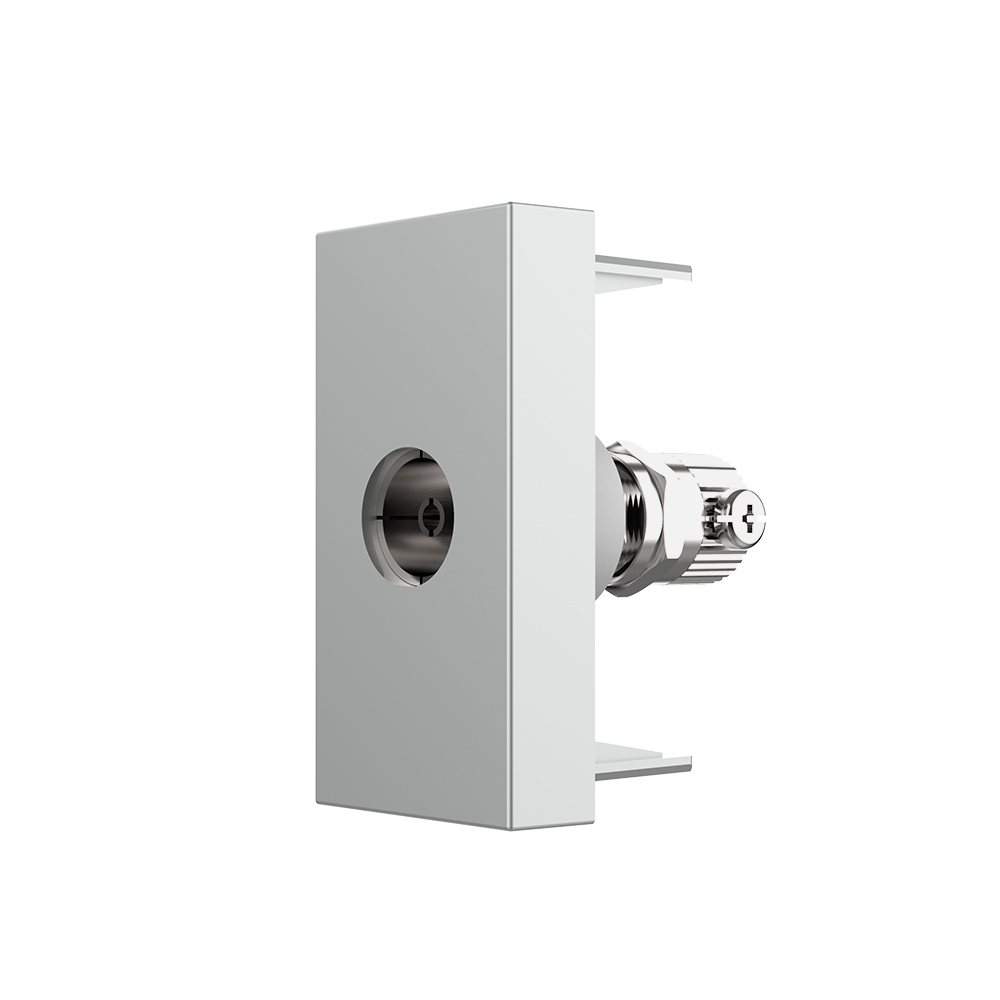 Priză TV Livolo, Metal/Plastic, 45x22.5mm, Negru - imagine 15