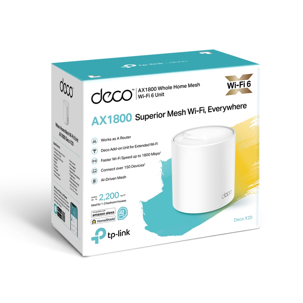 Router Mesh TP-Link Deco X20 AX1800 Wi-Fi 6 - Acoperire Totală - imagine 7