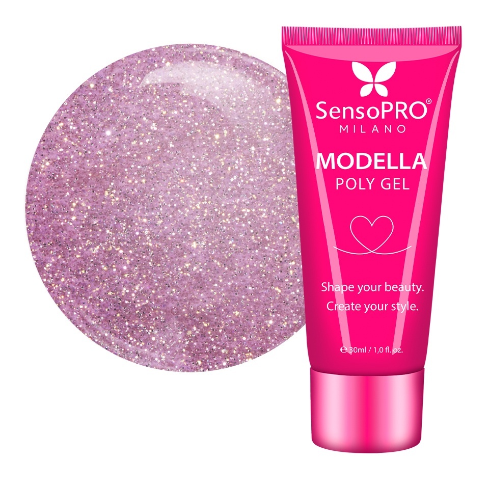 Polygel MODELLA SensoPRO Milano - Taupe Gold, 30ml
