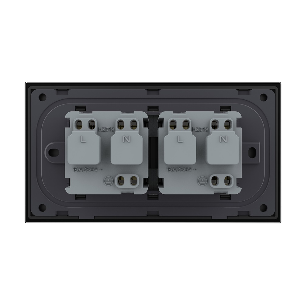 Priza Dubla Livolo Sticla 4M Italiana - imagine 8