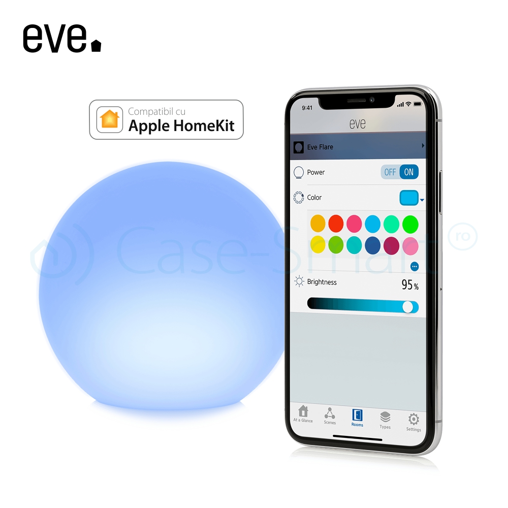 Lampa Portabilă Smart Eve Flare LED, Apple HomeKit - imagine 3