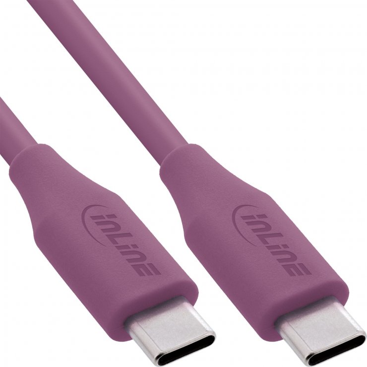 Cablu USB-C 100W Fast Charging InLine Mov 0.5m - imagine 1
