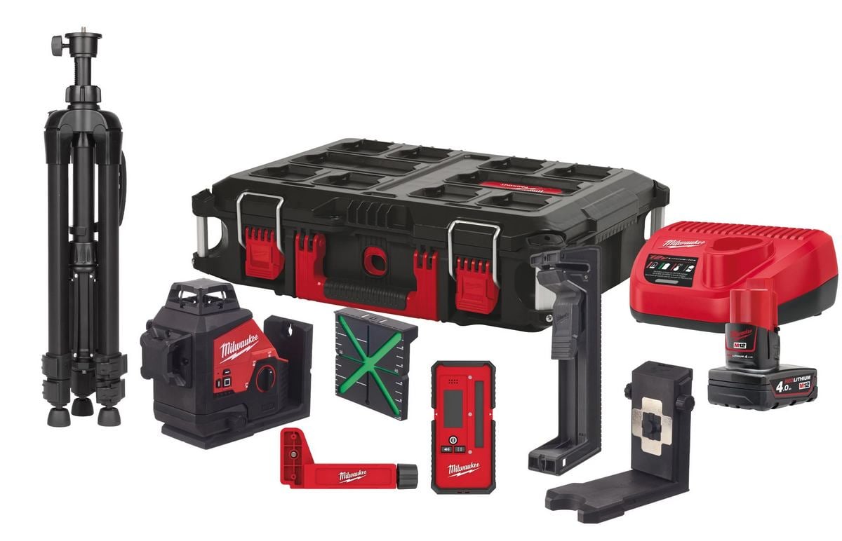 Nivela Laser Milwaukee M12 Verde 3 Planuri