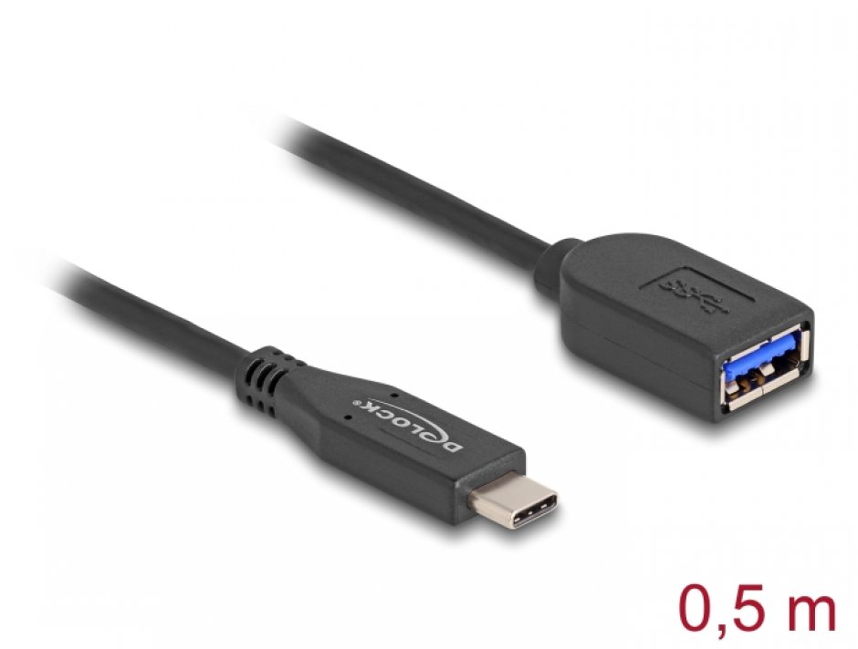 Cablu USB 3.2 Delock 10Gbps 0.5m