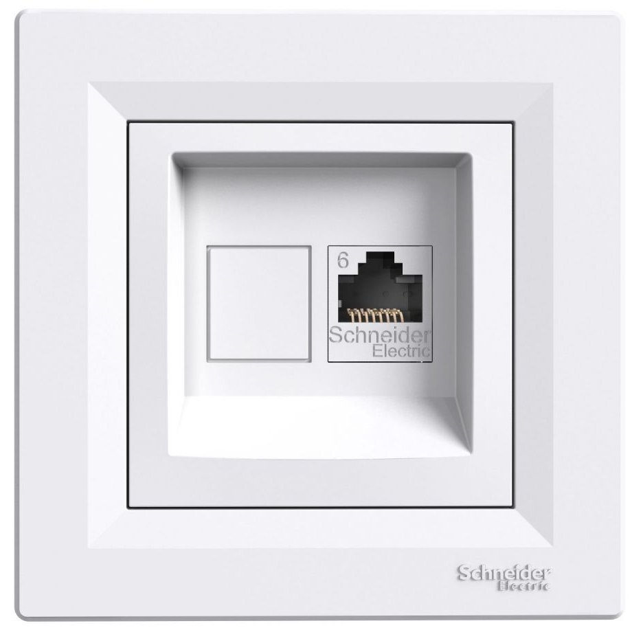 Priza Date RJ45 Cat.6 Schneider Alb