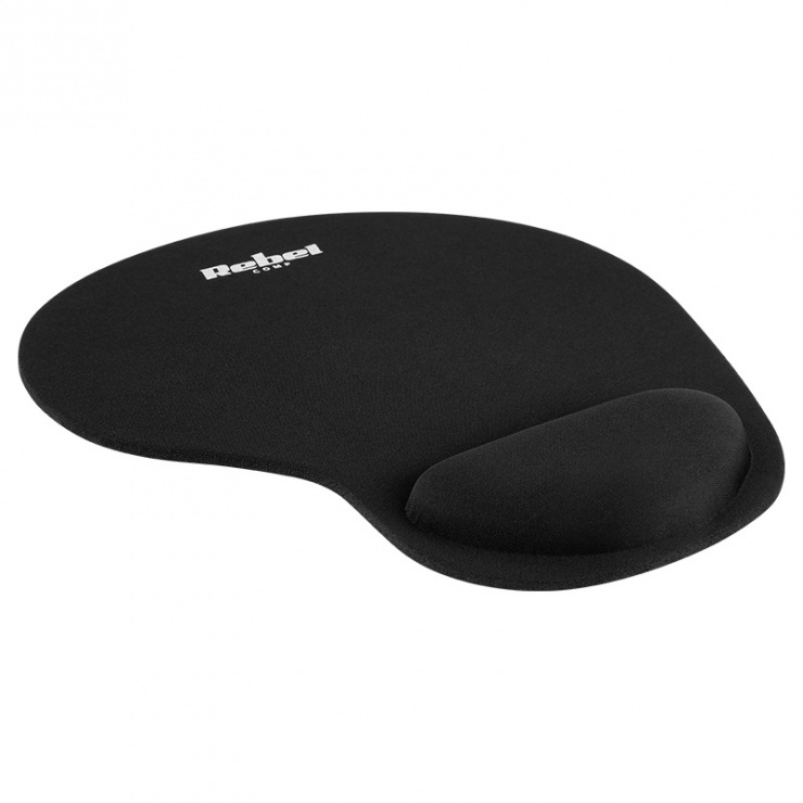 Mousepad OEM cu suport încheietură, Negru, Confortabil