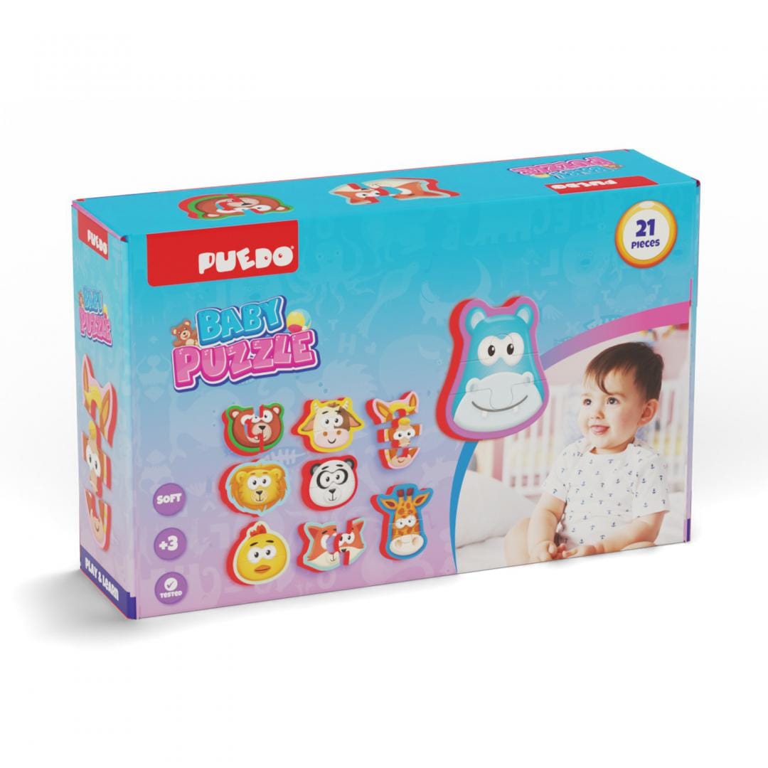 Puzzle Bebe Din Spuma 21 piesi - Casuta de Joaca Educativa - imagine 7