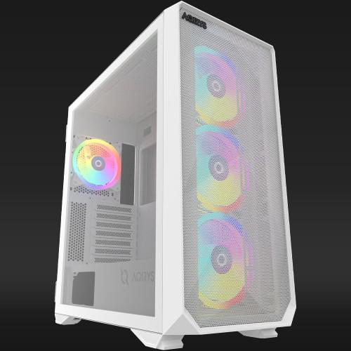 Carcasa AQIRYS ARCTURUS PRO Mid Tower ALB - ARGB Gaming