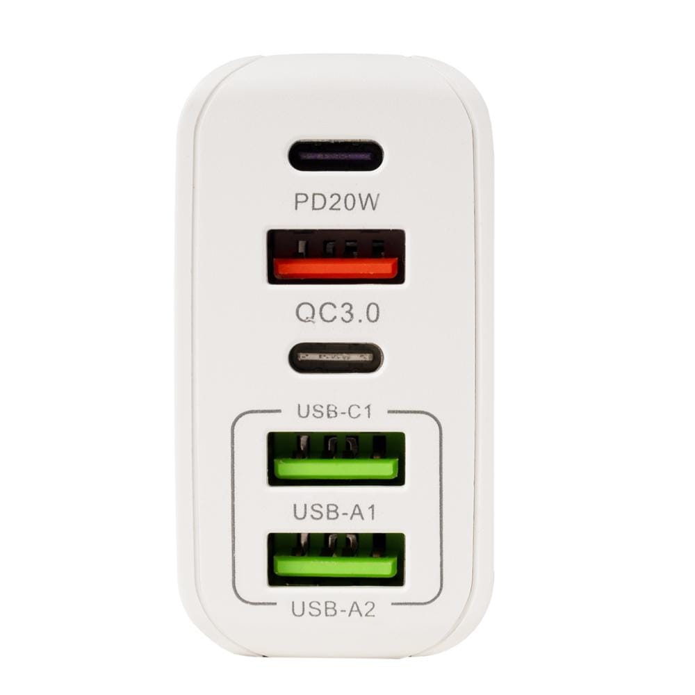 Încărcător Rețea Spacer QC 38W, 5 Porturi USB, Alb - imagine 4