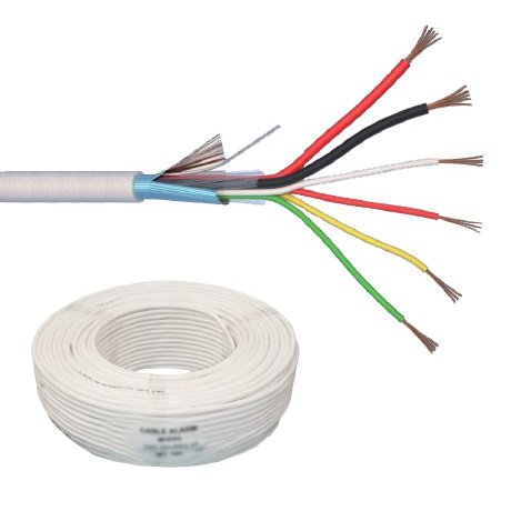 Cablu Alarma Elan 6 Fire Ecranate + Alimentare 100m