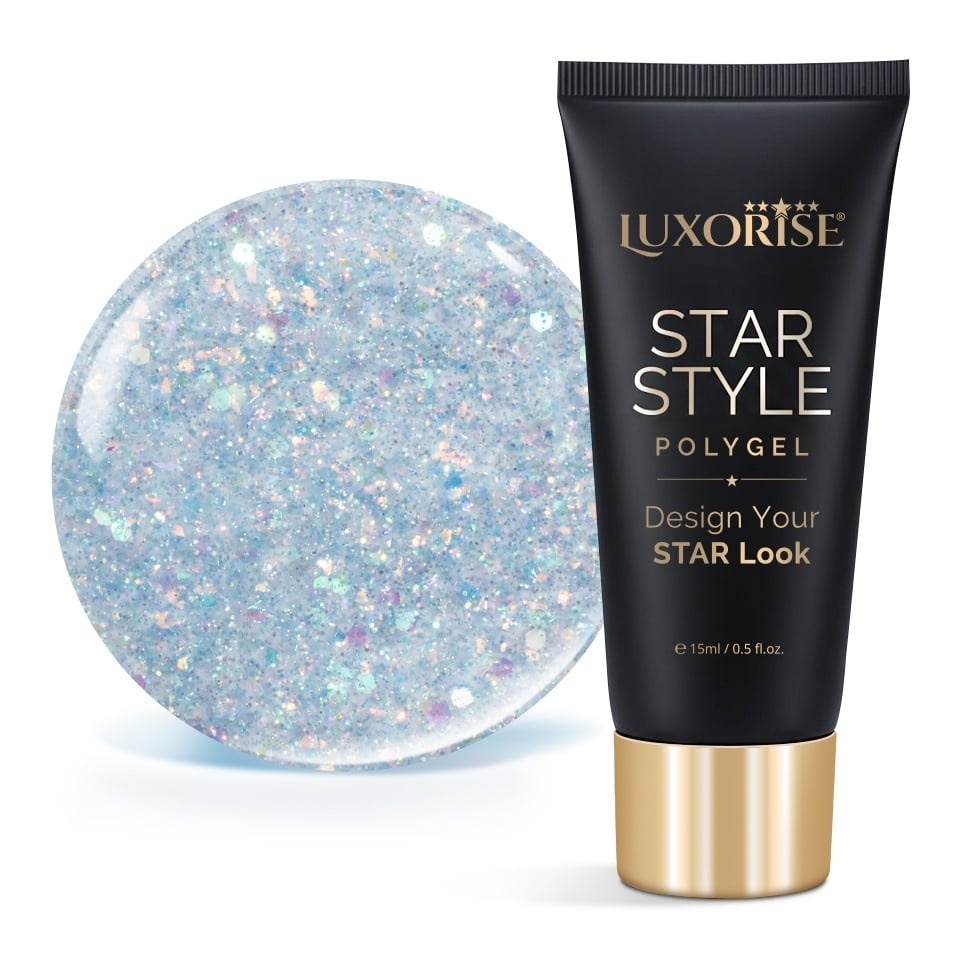 Polygel LUXORISE STAR STYLE - STAR VIBE Collection, Mint After Party, 15ml