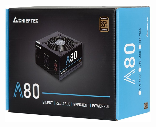 Sursa Chieftec A-80 750W Semi-Modulara 80 Plus Bronze - imagine 2