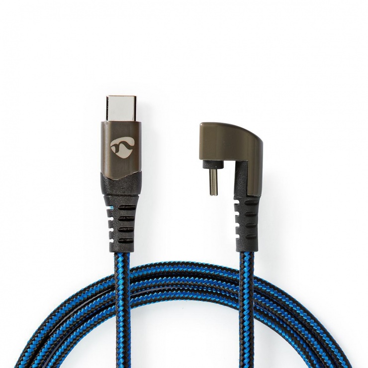 Cablu USB-C 180° Nedis 2m Gaming