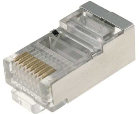 Mufă RJ45 CAT5E Safer cu ecranaj metalic