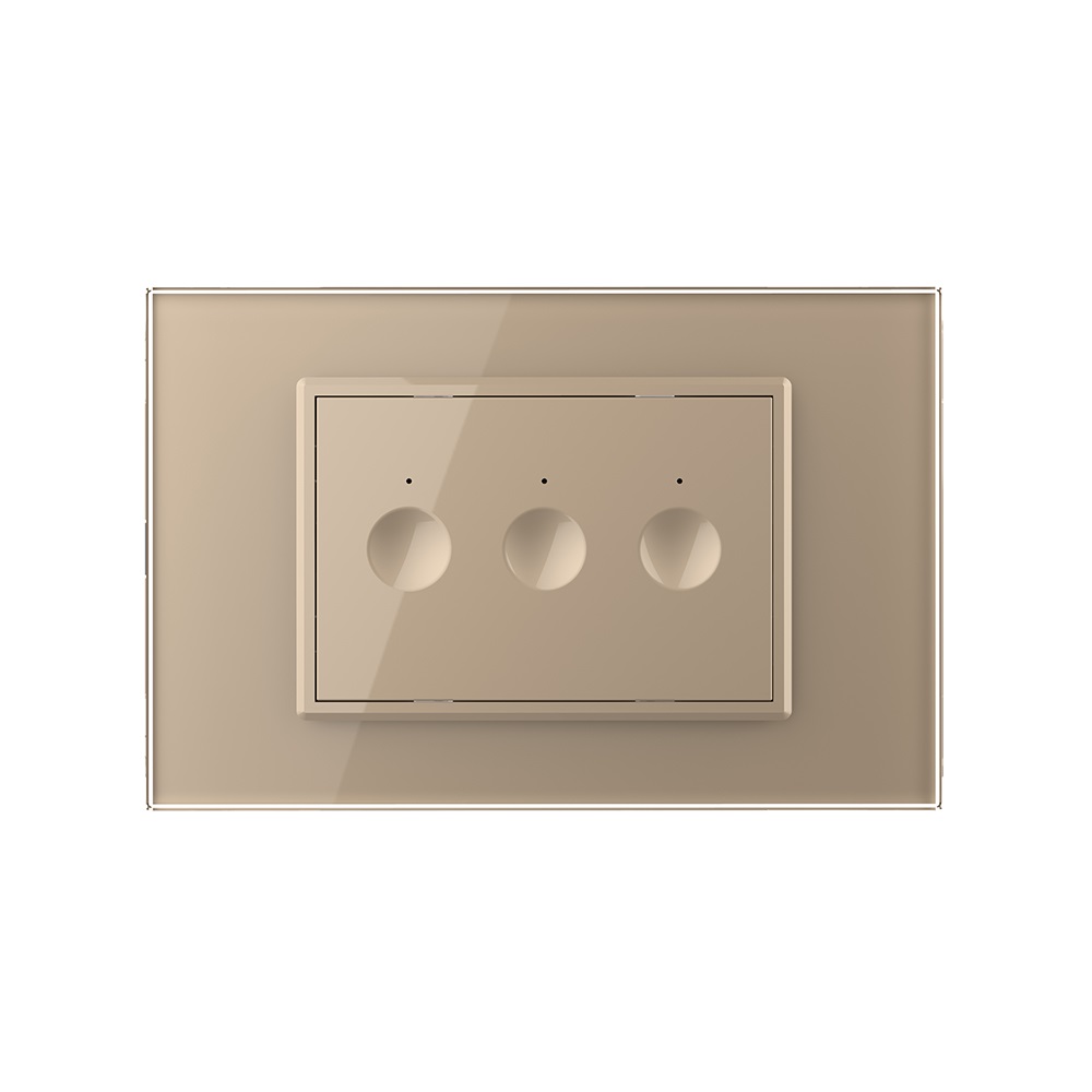 Intrerupator Touch Triplu Livolo, Sticla, Standard Italian - imagine 10