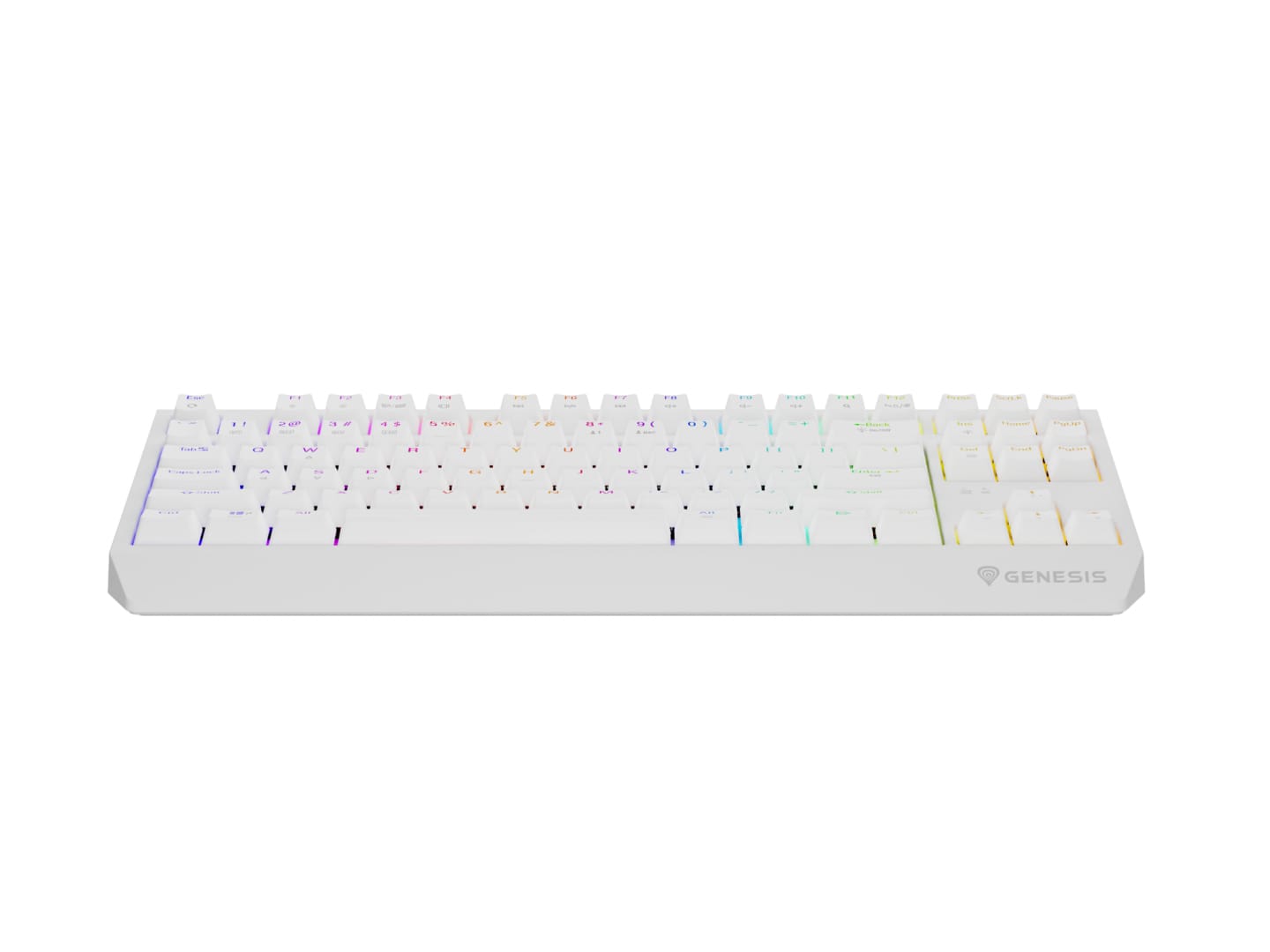 Tastatura Gaming Wireless Genesis Thor 230 TKL RGB Alb - imagine 12