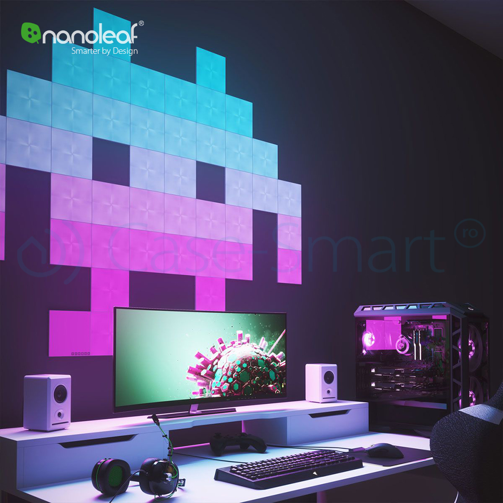 Nanoleaf Canvas 4 Panouri Luminoase Inteligente - imagine 5