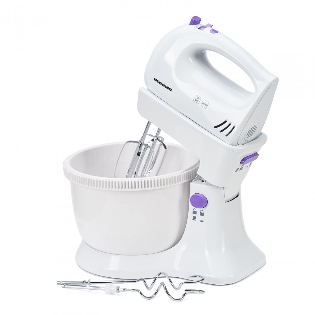 Mixer cu Bol Heinner HMB-350UV 300W Ultraviolet - 5 Viteze - imagine 4
