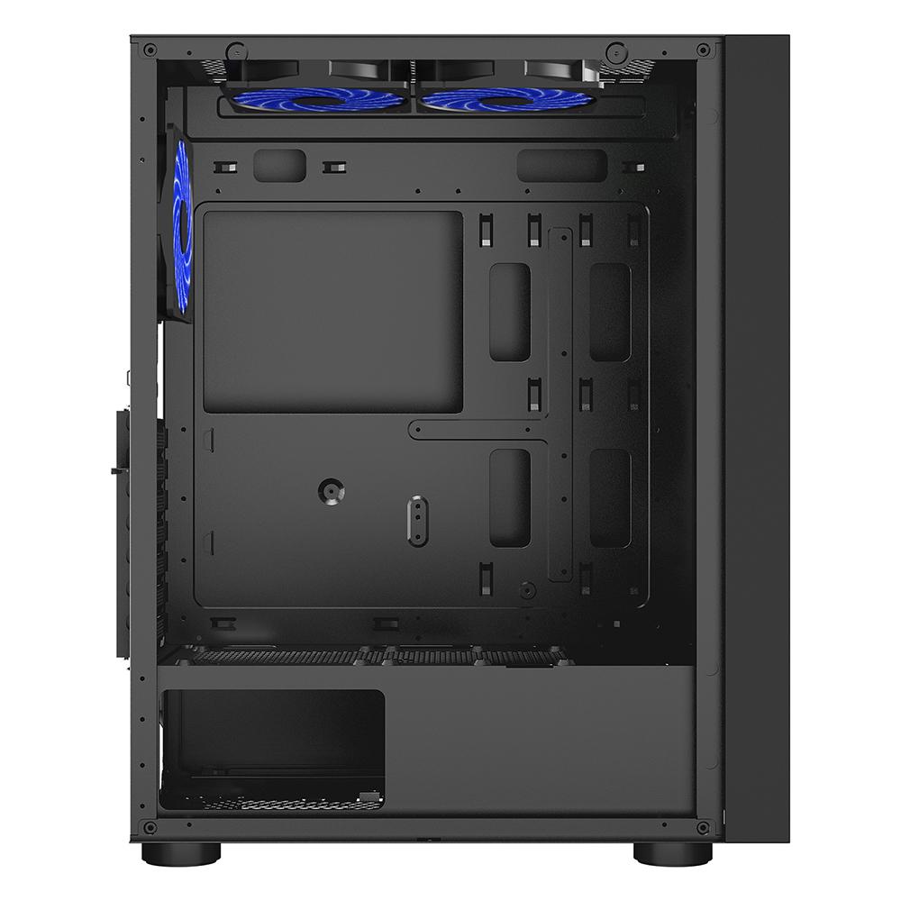 Carcasa SPACER ICE HERO Mid Tower NEGRU - 6 Ventilatoare - imagine 3