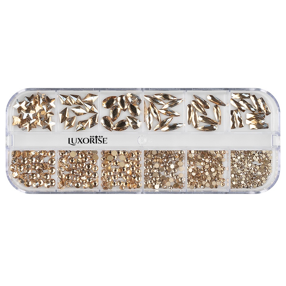 Strasuri Unghii LUXORISE Perfect Treasure - 12 Modele - imagine 2