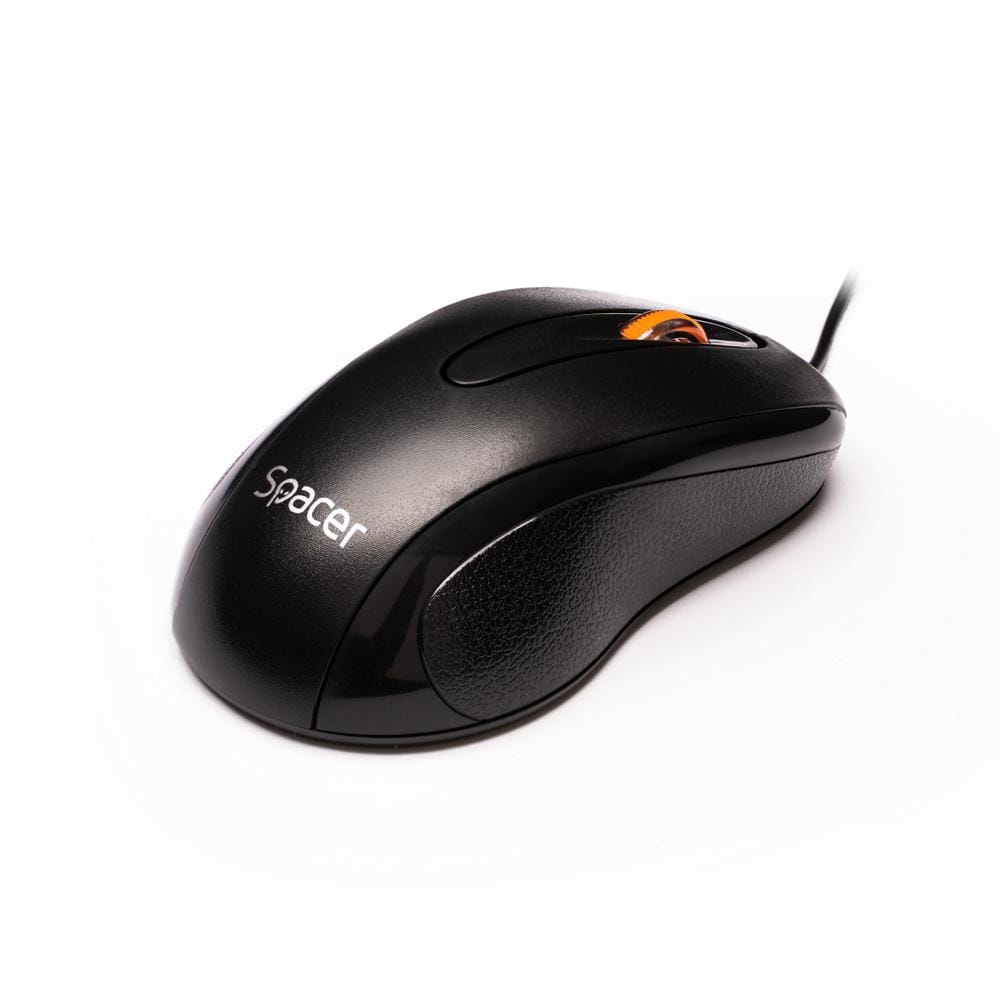 Mouse Spacer SPMO-F01 cu Fir Optic 1000 DPI Negru - imagine 4