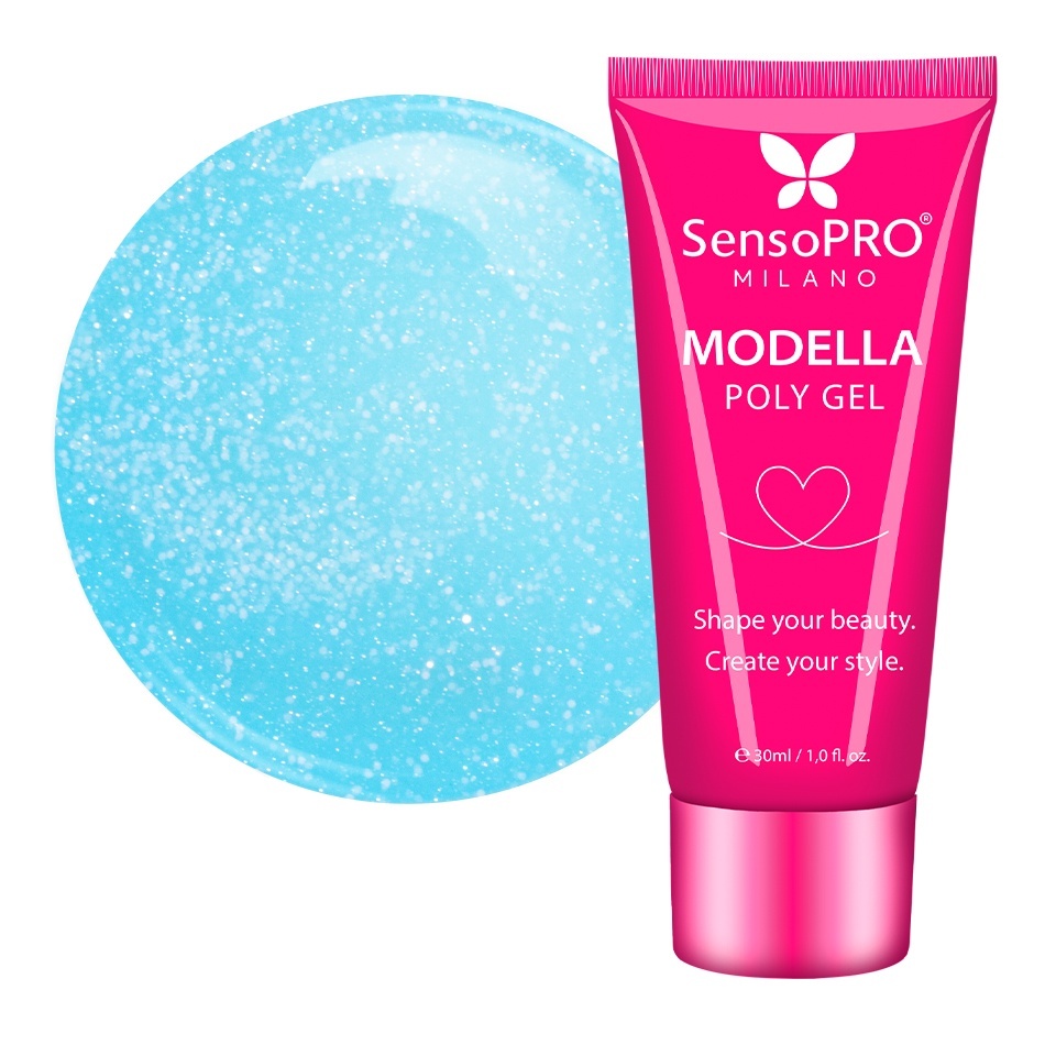 Polygel MODELLA SensoPRO Milano - Aqua Mirage, 30ml