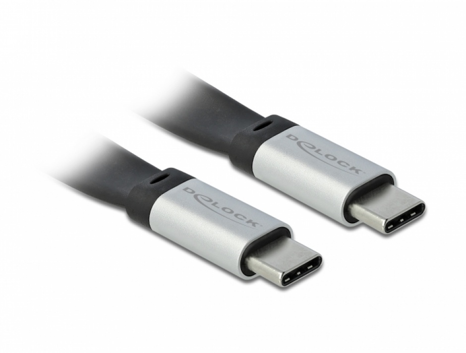Cablu USB-C 3.2 Gen 2 Flat Ribbon Delock, 22cm