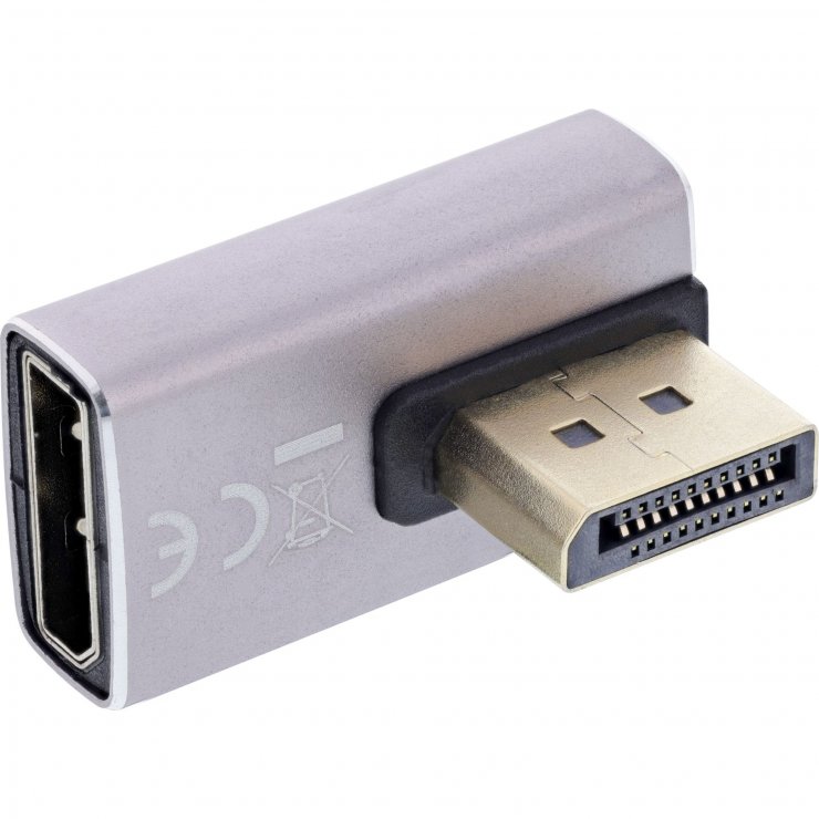 Adaptor Displayport 8K 90° Stânga InLine