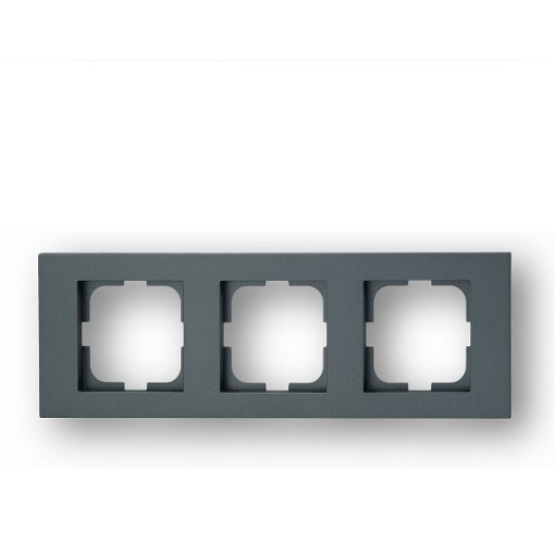 Rama Tripla Grano Met Ovivo OV00198, fumuriu, 3 module