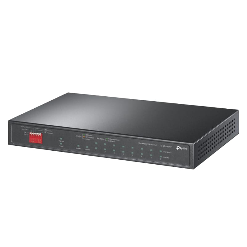 Switch TP-Link 10-Port Gigabit PoE++ PoE+ 123W pentru Rețele - imagine 2