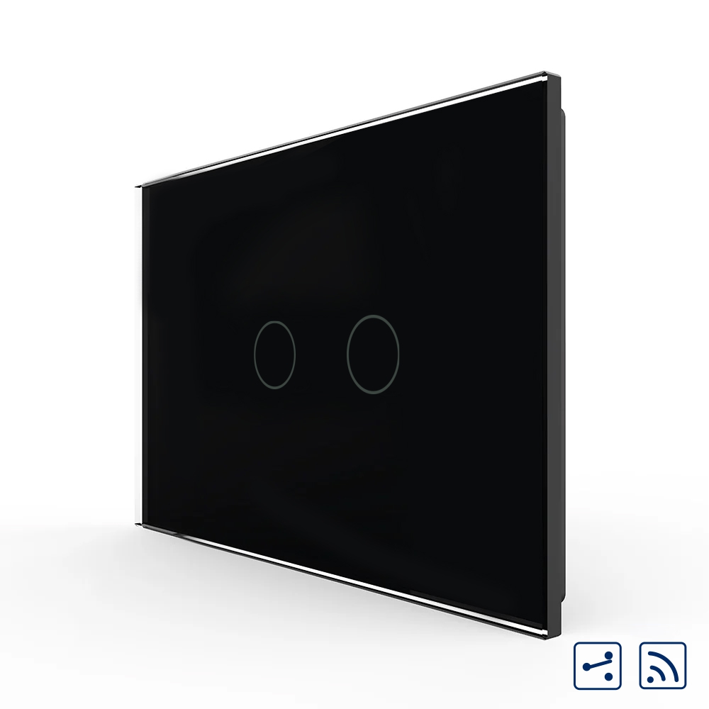 Intrerupator Dublu Touch Wireless Livolo Sticla - imagine 5