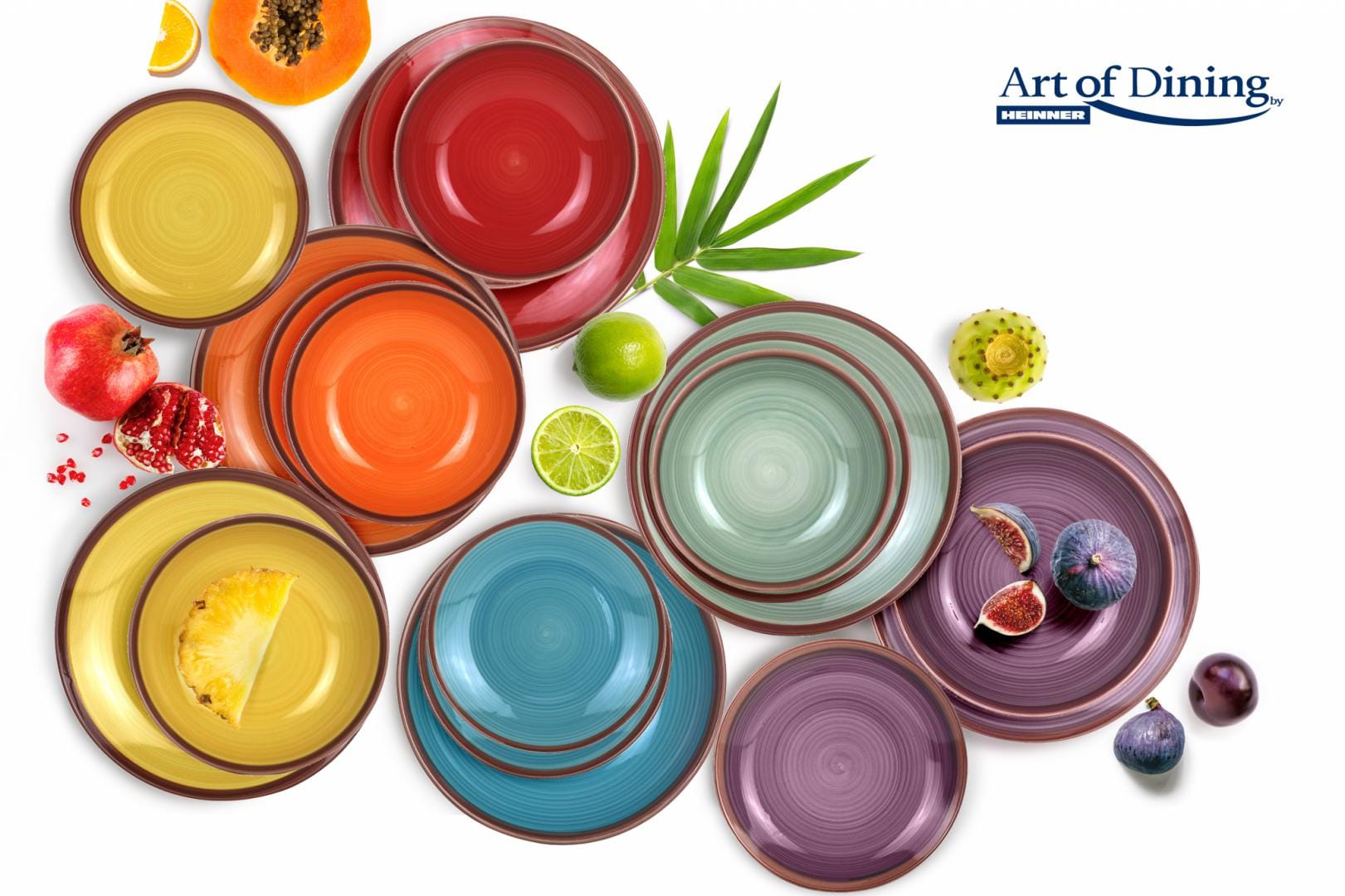 Serviciu Masa Ceramică Heinner Aquarelle 18 Piese - imagine 9