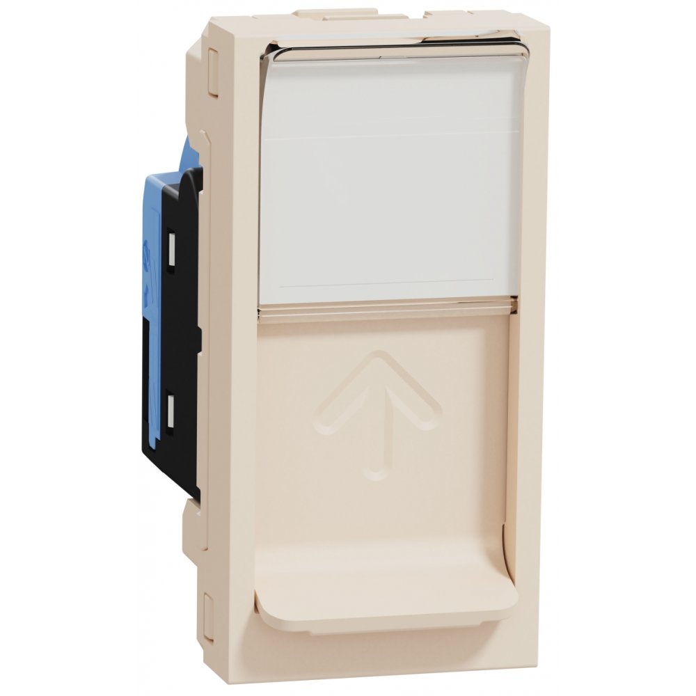 Priza RJ45 Schneider Noua Unica, CAT5, 1m, Bej